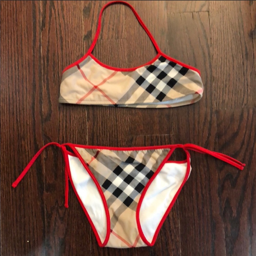 Burberry girls swim suit